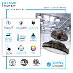 UFO LED High Bay Fixture 100W 5000K 120-277VAC (2)