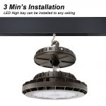 UFO LED High Bay Fixture 100W 5000K 120-277VAC (4)