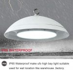 100W High Bay UFO Led Lights Equale To 450 Wats MHHPS With White Housing (8)