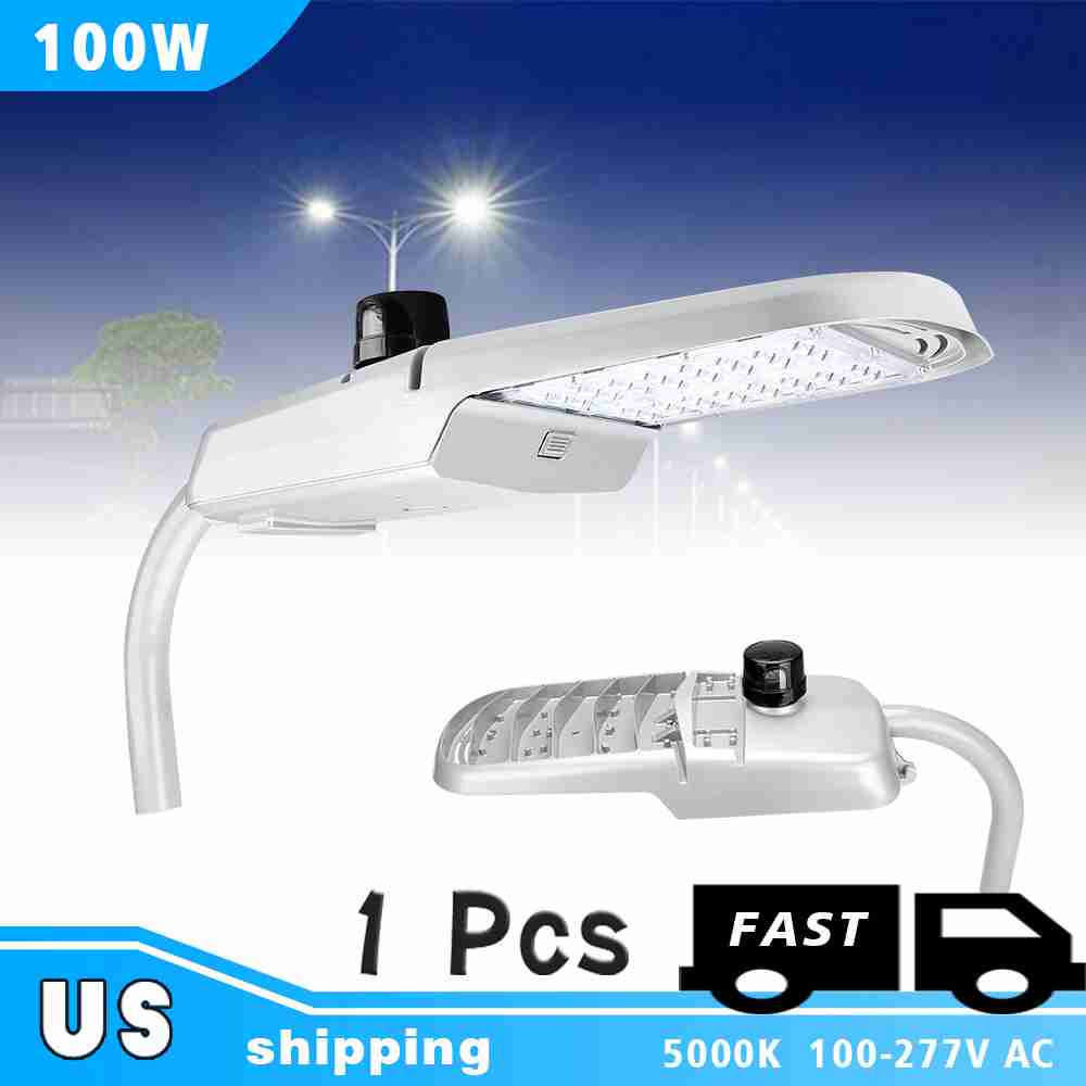 100W LED Pole Light Retrofit 13800lm 5000K with Silver Gray Shape Eco
