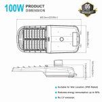 100W LED Pole Light Retrofit 13800lm 5000K with Silver Gray Shape (8)