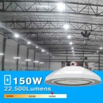 150W UFO High Bay LED Lighting Fixtures 5000K (12)