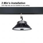 150W UFO highbay lights 150LMW 5000K 200-480VAC with Hook Mouting (5)