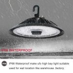 150W UFO highbay lights 150LMW 5000K 200-480VAC with Hook Mouting (7)