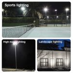 200W Led Flood Light Outdoor 30,000LM 5000K With U Bracket Mounting (1)