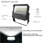 200W Led Flood Light Outdoor 30,000LM 5000K With U Bracket Mounting (14)