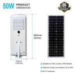 50W Solar street light for outdoor gardens courtyard parks (8)