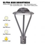 75W Led Post Top Luminaire 5000K With Dark Bronze Finish (1)