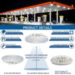 Canopy lights 90W 5000K 130lmw 120-277VAC with DLC listed (6)