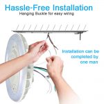 Canopy lights 90W 5000K 130lmw 120-277VAC with DLC listed (9)