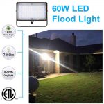 Flood LED 60W 5000K 7,450Lm With Trunnion Bracket AC120-277V (1)