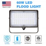 Flood LED 60W 5000K 7,450Lm With Trunnion Bracket AC120-277V (2)