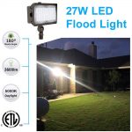 Flood LED Light 27W IP65 5000K 3600Lm with AC120-277V for Ground (6)