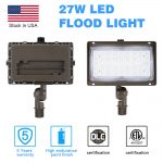 Flood LED Light 27W IP65 5000K 3600Lm with AC120-277V for Ground (7)