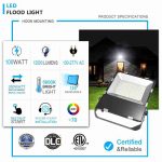 Flood Light 100W 13000lm 5000K with ETL Listed (3)