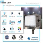 Flood Light Fixtures 45W IP65 5000K 5,650Lm with AC120-277V (2)