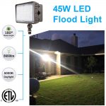 Flood Light Fixtures 45W IP65 5000K 5,650Lm with AC120-277V (6)