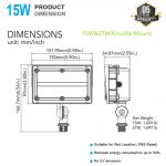 Flood Light LED 15W 5000K 2,000Lm with AC120-277V for Factories (5)