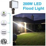 Flood Light LED 200W 26,500Lm 5000K with AC120-277V Trunnion Bracket (7)