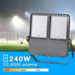 Flood Light LED 240W IP65 5000K 31,200Lm with 100-277VAC Black (4)