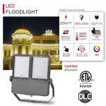 Flood Light LED 240W IP65 5000K 31,200Lm with 100-277VAC Black (5)