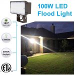 Flood Light LED Outdoor 100W IP65 5000K with AC120-277V 13,300Lm (6)