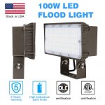 Flood Light LED Outdoor 100W IP65 5000K with AC120-277V 13,300Lm (7)