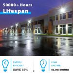 Flood Lights Outdoor 50W IP67 5000K with EMC ETL Listed 6,500LM (20)