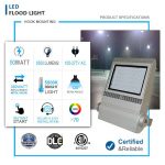 Flood Lights Outdoor 50W IP67 5000K with EMC ETL Listed 6,500LM (8)