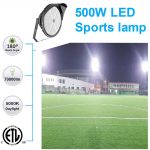 Football Stadium Flood Lights 500W IP65 with 100-277VAC for Stadium Lighting (8)