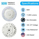 LED Canopy lighting 90W 11600lm 5000K with motion sensor (2)