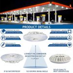 LED Canopy lighting 90W 11600lm 5000K with motion sensor (4)