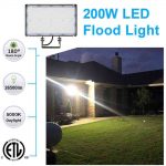 LED Flood 200W 26,500Lm 5000K with Trunnion Bracket AC120-277V (6)