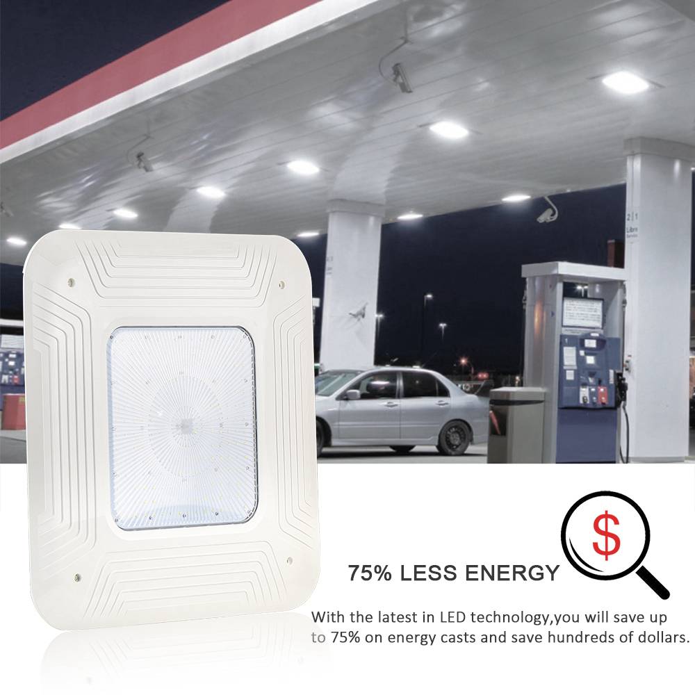 LED Gas Station Canopy Lights 150W 5000K 19,000Lm with 100-277VAC White ...