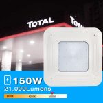 LED Gas Station Light 150W 5000K 19,000Lm with 100-277VAC White (5)