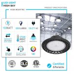 LED High Bay Ufo 150W IP65 5000K 19,500Lm 100-277VAC with ETL DLC listed (3)