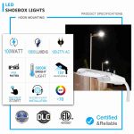 LED Pole Light 100W 5000K 13800lm 300W MH Equal Slim Shape (4)