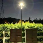 LED Post Light Solar 25W IP65 5000K with 3,000Lm for Courtyard lighting (10)