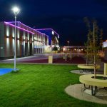 LED Post Light Solar 25W IP65 5000K with 3,000Lm for Courtyard lighting (12)