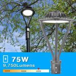 LED Post Lights Outdoor 75W IP67 5000K 100-277VAC with 9,750Lm (12)