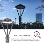 LED Post Top Fixtures 100W IP67 5000K 13,000LM 100-277VAC with Etl Dlc Listed (19)
