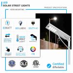 LED Solar Street light 80W 5600lm for outdoor street garden lighting (2)