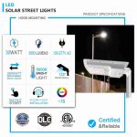 LED Street light solar 30W 3000lm 5000K with monocrystalline solar panel (3)
