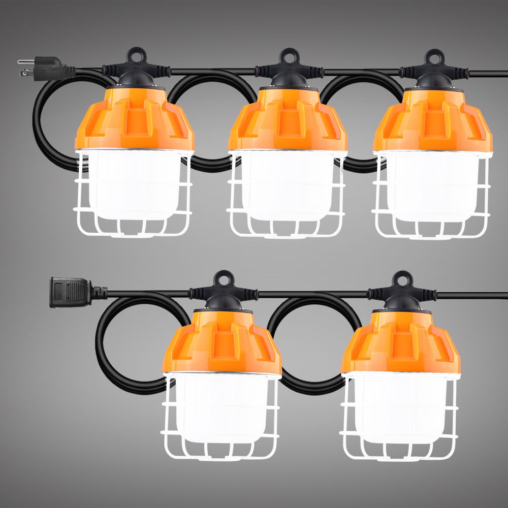 Temporary Stringer LED Temporary Light Stringers 100W 5000K 11,000Lm with AC120-277V – Eco ...