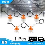 LED Temporary Light Stringers 100W 5000K 11,000Lm with AC120-277V (20)