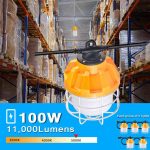 LED Temporary Light Stringers 100W 5000K 11,000Lm with AC120-277V (21)