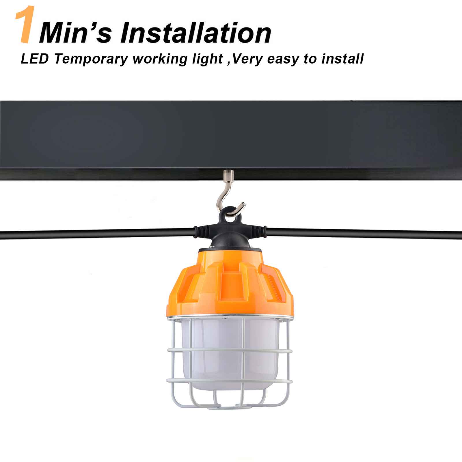 Temporary Stringer LED Temporary Light Stringers 100W 5000K 11,000Lm with AC120-277V – Eco ...