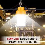 LED Temporary Work 50W 5000K with 6,500Lm 100-277VAC Hook Install (11)