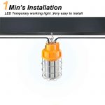 LED Temporary Work Hanging Light 50W 5000K with 6,500Lm 100-277VAC (16)