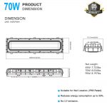 LED Vapor Tight Lights 70W 8,500LM with AC120-277V for Outdoor Corridors (4)